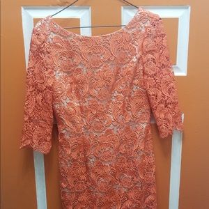 Eliza J. Orange lace dress